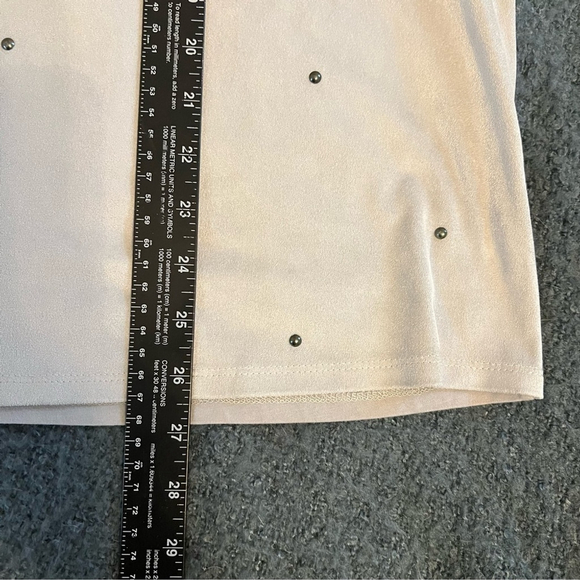 DG2 Grunge Goth Slouchy Oversized Retro Studded Faux Suede Blouse Top XL - Picture 8 of 13